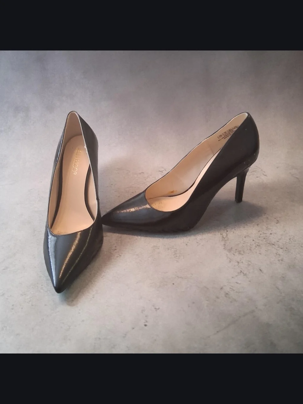 Jenn Ardor Black Pointed Toe Pumps